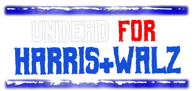 Undead for Harris/Walz Logo